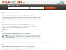 Tablet Screenshot of cedarrapidsjobs.net